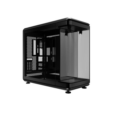 Gabinete Gamer Cooler Master MasterFrame 360 Stage LCD, Mid Tower, ATX, BTF (ATX), Lateral e Frontal em Vidro, Preto - MF360-KHNN-S02