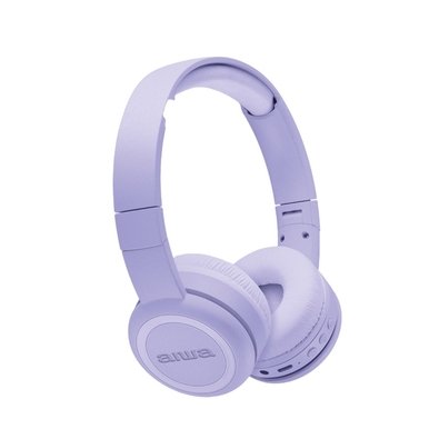 Headphone Bluetooth AIWA AWS-HP-03-P, Design Dobrável, Confortável com Microfone, Roxo - AWS-HP-03-P