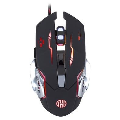 Mouse Gamer Hoopson, RGB, 6 Botões, 2400DPI - GT-1100