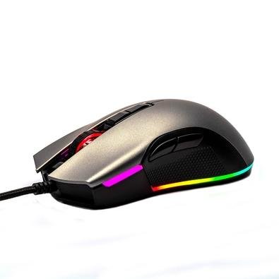 Mouse Gamer Motospeed V70 Essential Edition, RGB, 7 Botões, 6400DPI, Cinza - FMSMS0071CIZ