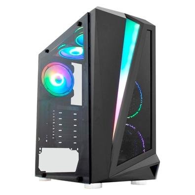 PC Gamer NTC VULCANO II Powered By Asus Intel Core i3-10100, 8GB RAM, SSD 240GB, RGB, Linux, Preto - 7171