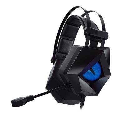 Headset Gamer Hoopson, LED Azul, USB/P2, Driver 40MM, Preto - F-201-AZ