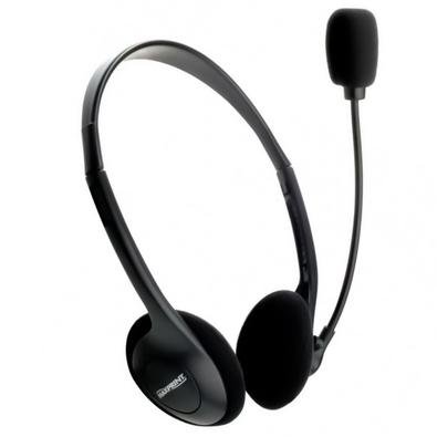 Headset Maxprint Standard, com Microfone Ajustável, P2, Preto - 602314