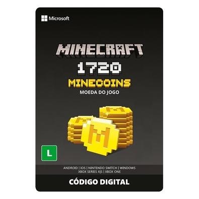 Gift Card Moeda para Jogo Minecraft Minecoins: 1720 Coins - Produto Digital