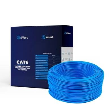 Cabo de rede Cat6 KaBuM! Smart 500, Azul - 305 Metros - KBSAJ001