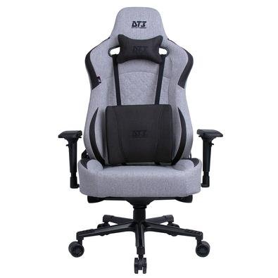 Cadeira Gamer DT3 Rhino Ashen, Com almofadas, Reclinável, Apoio de braço 4D, Preto - 13341-2