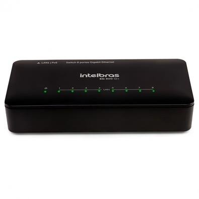 Switch Intelbras SG 800Q+, 10/100/1000 Mbps, Fast Ethernet, 8 Portas - 4760079