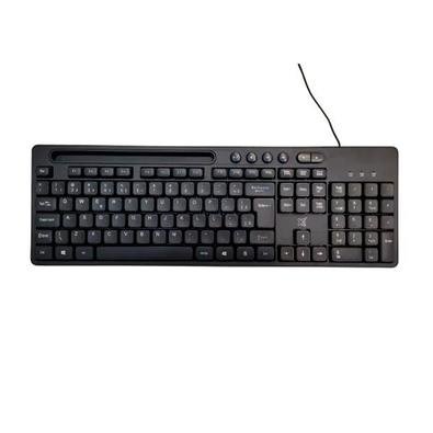 Teclado Maxprint Multimídia PROP usb 2.0 preto ,suporte para celular - 60000145