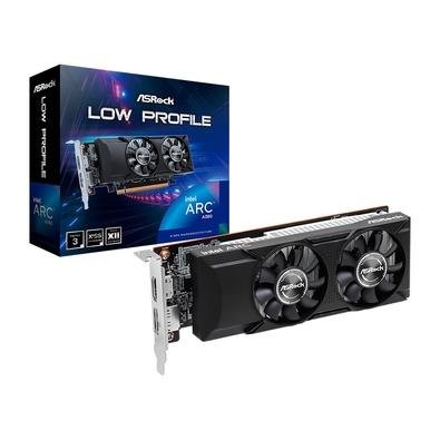 Placa de Vídeo Intel Arc A380 Low Profile 6G AsRock, 6GB GDDR6, Dr. MOS - 90-GA46ZZ-00UANF