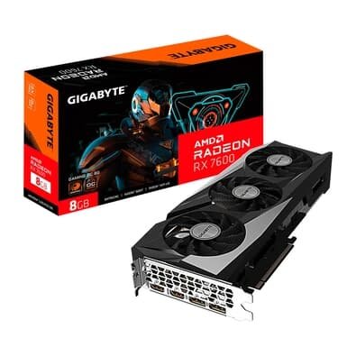 Placa de Video Gigabyte RX 7600 GAMING OC 24G AMD Radeon, 8GB GDDR6, RGB, Windforce - GV-R76GAMING OC-8GD
