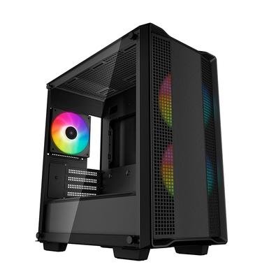 Gabinete Gamer Deepcool CC360 BK Full Tower, ARGB, M-ATX, Lateral em Vidro Temperado, Preto - R-CC360-BKAPM3-G-1