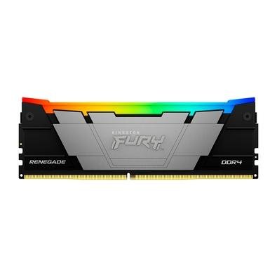 Memória Kingston Fury Renegade RGB, 8GB, DDR4, 3200MHz, CL16, Preto - KF432C16RB2A/8