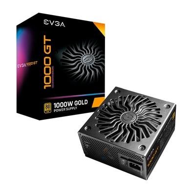 Fonte EVGA Super NOVA 1000 GT, 1000W, 80 Plus Gold, Full Modular, Auto Eco Mode com Fan FDB, Power ON Self Tester Incluso - 220-GT-1000-X1