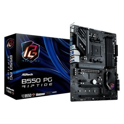 Placa Mãe ASRock Phantom Gaming B550 PG Riptide, AMD B550 , ATX, DDR4 - 90-MXBGH