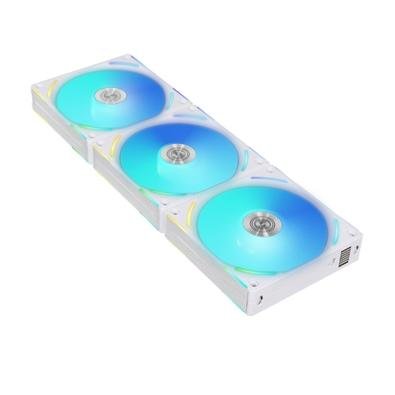 Kit com 3 Ventoinhas Lian Li UNI FAN AL V2, 120mm, RGB, Branco - UF-AL120V2-3W