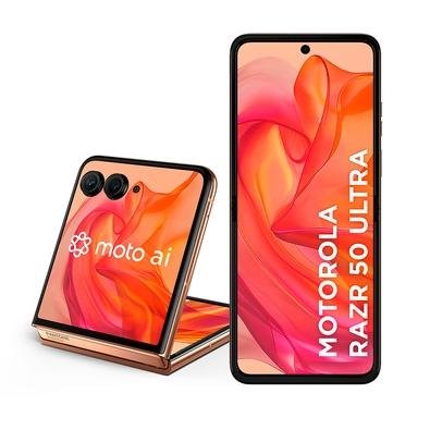 Smartphone Motorola Razr 50 Ultra, 512GB, 24GB RAM, OcTA-Core, Câmera Dupla 50MP, Tela dobrável 6.9
