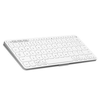 Teclado Sem Fio Logitech Keys-To-Go 2, Bluetooth, para Tablets, macOs, Windows, Capa Integrada, Claro - 920-012919