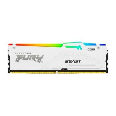 Memória RAM Kingston Fury Beast Expo, RGB, 32GB, 6000MT/s, DDR5, DIMM, CL30, Branco - KF560C30BWEA-32