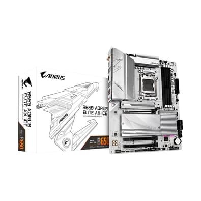 Placa Mãe Gigabyte B650 Aorus Elite X AX Ice, Wi-Fi, AM5, ATX, DDR5, HDMI, M.2, Bluetooth - 9MB65ELXI-00-10