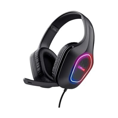 Headset Gamer Trust GXT 416 Zirox Leves LED, USB-A, Preto - 25331