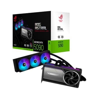 Placa de Vídeo ASUS RTX5090 ROG Astral LC Gaming OC NVIDIA GeForce, 32GB, GDDR7, G-Sync, Ray Tracing, DLSS 4, HDR - 90YV0LW2-M0NA00