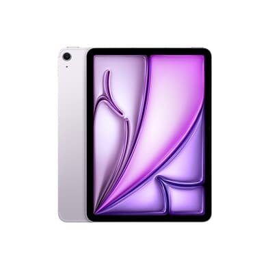 Imagem iPad Air Apple 11" 256 GB, Chip M3, Wi-Fi + Cellular, Câmera Traseira 12MP, Roxo - MCG34BZ/A