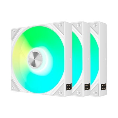 Kit com 3 Ventoinhas Tryx ROTA SL, ARGB, 120mm, Branco - F-R120A-AM3M-G0W