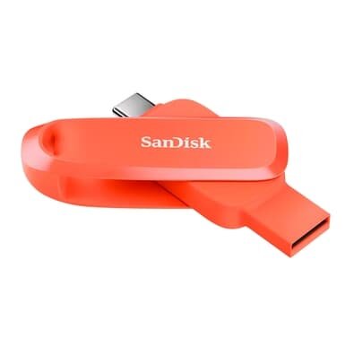 Pen Drive SanDisk 64GB, Tipo C e Tipo A, Laranja - SDDDC6-064G-G46NO