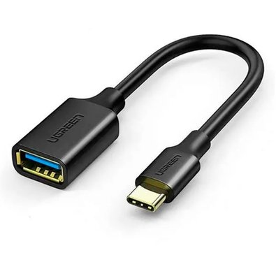 Adaptador Ugreen, USB-C Macho para USB 3.0 Fêmea, Preto - UG-30701