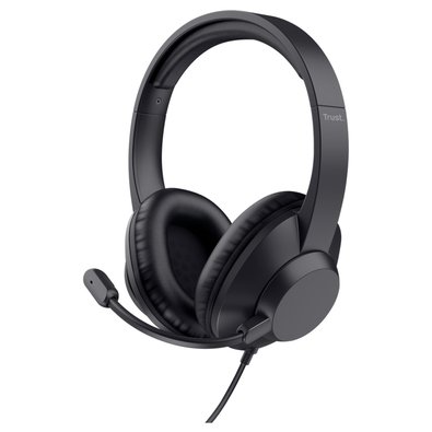 Headset Trust Ayda Max, Conexão P2, com Microfone, Preto - 25460