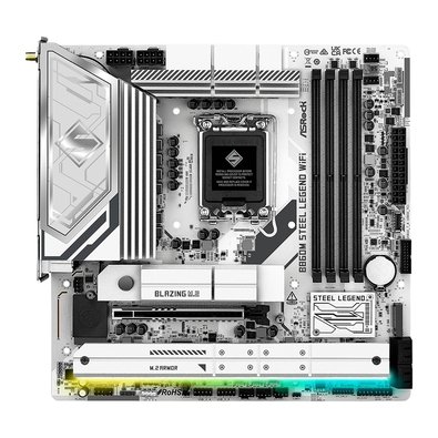 Placa-Mãe ASRock B860M Steel Legend WiFi, Intel LGA1851 B860, Micro ATX, DDR5 - 90-MXBQF