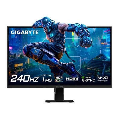 Monitor Gamer Gigabyte 27", Full HD, 240Hz, 1ms, IPS, Adaptive-Sync, FreeSync, HDR 10, Preto - GS27F2