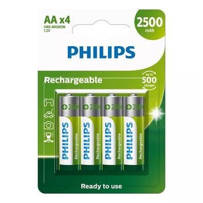 Pilha Recarreg Vel Aa Philips Unidades Kabum