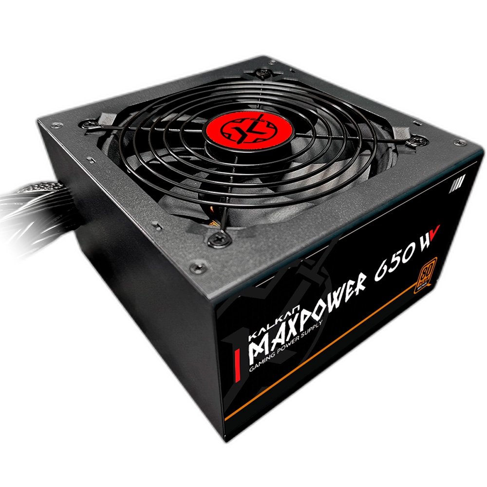 Fonte Gamer Kalkan, 650W, 80 Plus Bronze, PFC Ativo, Preto - MP-0750W-B Fonte Gamer Kalkan, 650W, 80 Plus Bronze, PFC Ativo, Preto - MP-0750W-B