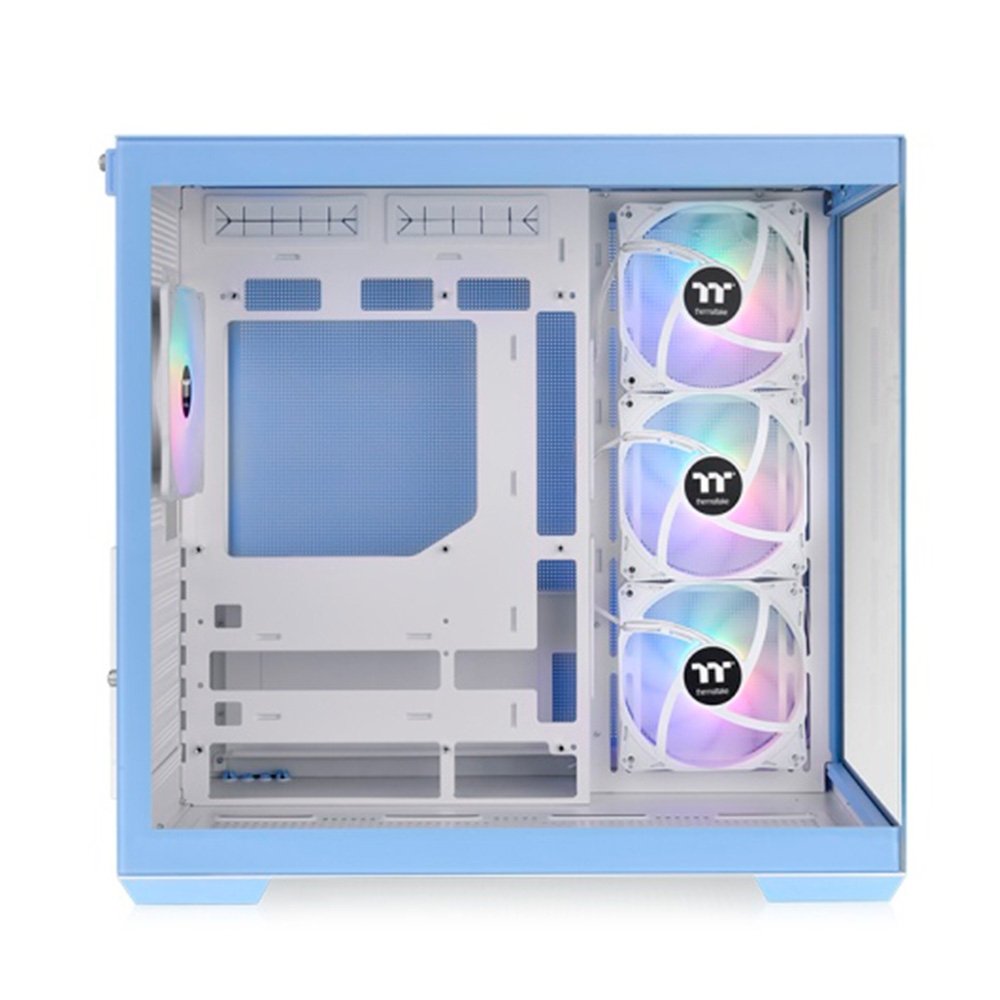 Gabinete Gamer Thermaltake View 380 TG ARGB, Mid-Tower, Lateral em Vidro, 4x FANs ARGB, Hydrangea Blue - CA-1Z2-00MFWN-00 Gabinete Gamer Thermaltake View 380 TG ARGB, Mid-Tower, Lateral em Vidro, 4x FANs ARGB, Hydrangea Blue - CA-1Z2-00MFWN-00