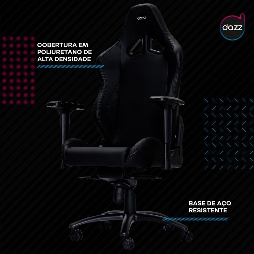 Cadeira Gamer Dazz, Big Boss, Black - 625184 Cadeira Gamer Dazz, Big Boss, Black - 625184