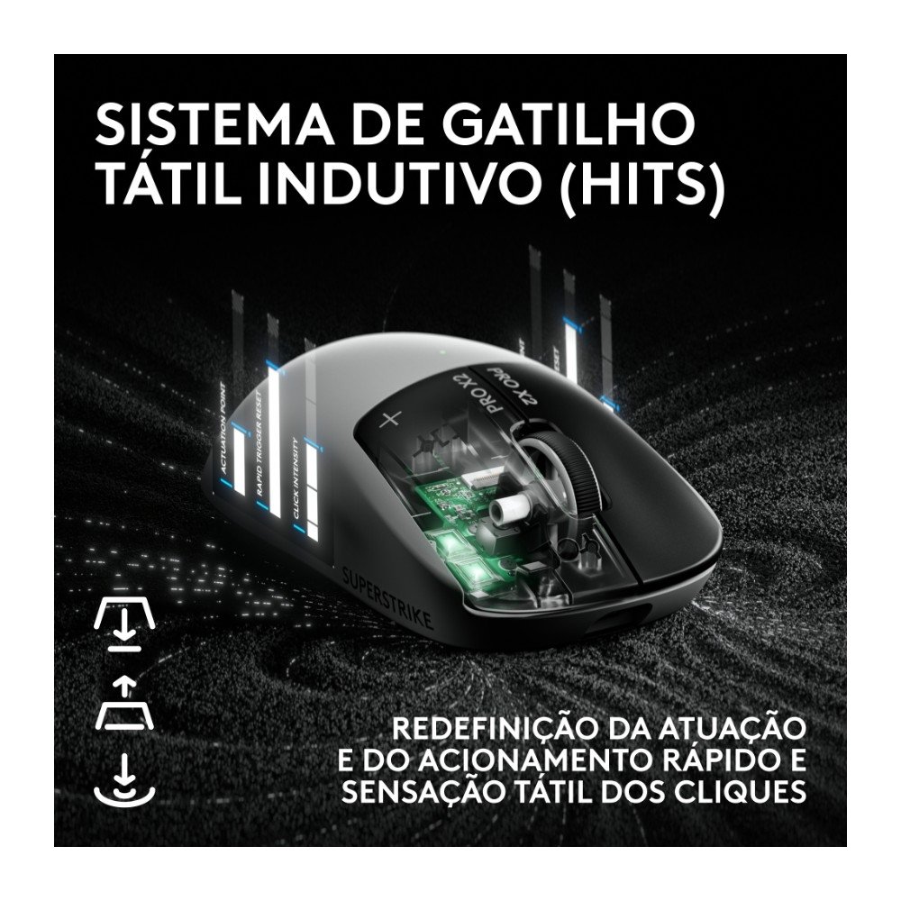 Mouse Logitech G PRO X2 SUPERSTRIKE | KaBuM!