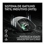 Mouse Gamer Sem Fio Logitech G PRO X2 SUPERSTRIKE LIGHTSPEED, 61g, Cliques Táteis Personalizáveis, USB-C, Preto e Branco - 910-007775