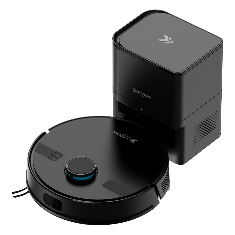 Robô Aspirador e Passa Pano KABUM! smart K800 Pro, Mapeia a Laser, Autolimpante, Recarga automática, 13000Pa, APP, 127v, Preto - KSAR81010PT Robô Aspirador e Passa Pano KABUM! smart K800 Pro, Mapeia a Laser, Autolimpante, Recarga automática, 13000Pa, APP, 127v, Preto - KSAR81010PT