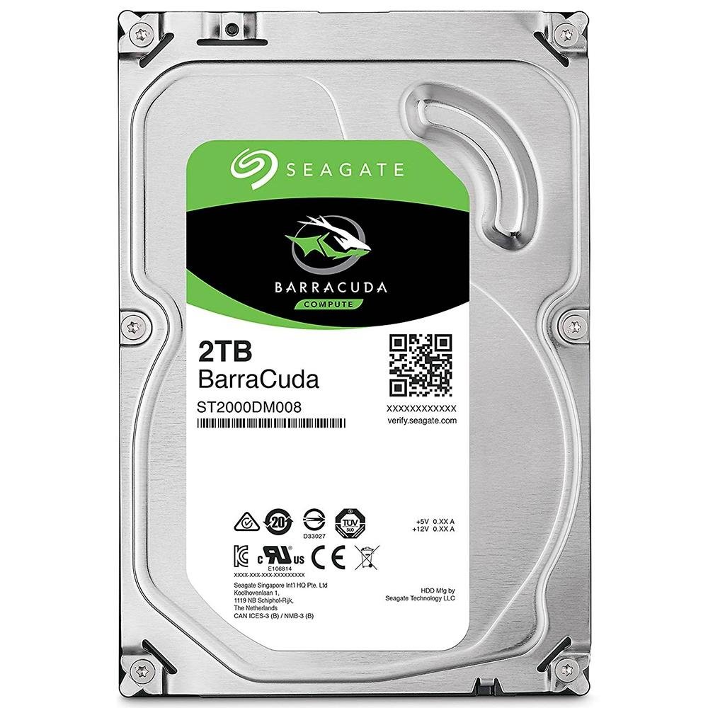 HD Interno Seagate BarraCuda, 2TB, SATA, 3.5' - ST2000DM008 HD Interno Seagate BarraCuda, 2TB, SATA, 3.5' - ST2000DM008