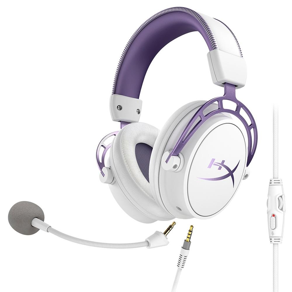 Headset Gamer HyperX Cloud Alpha Purple | KaBuM!
