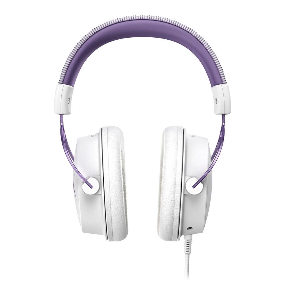 Headset Gamer HyperX Cloud Alpha Purple, Drivers 50mm, Branco e Roxo - HX-HSCA-PL