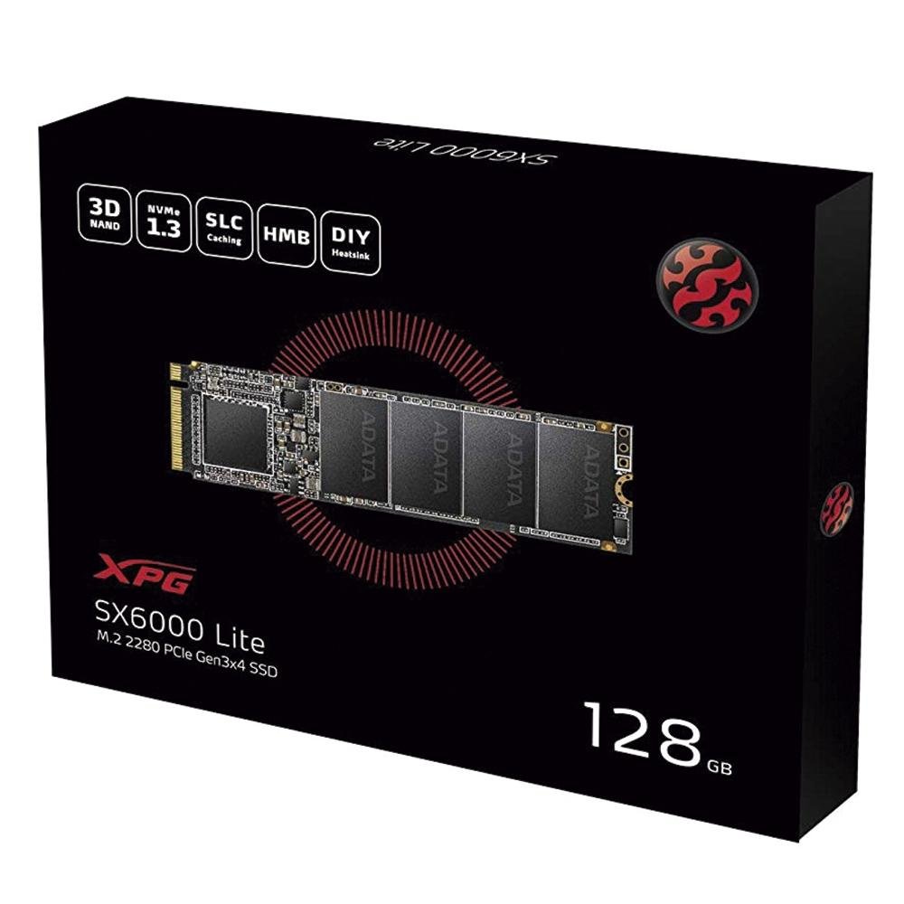 SSD Adata XPG SX6000 Lite, 128GB, M.2 NVMe | KaBuM!