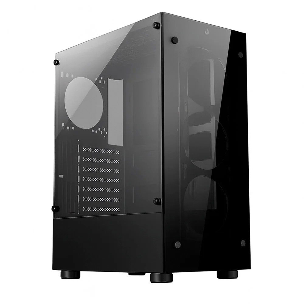 Combo Gabinete Rise Mode Glass 06X + Fonte 500W