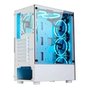Gabinete Gamer Rise Mode Glass 06X Frost + Fonte MACH1 Steady, 500W