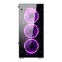 Gabinete Gamer Rise Mode Glass 06X Frost + Fonte MACH1 Steady, 500W