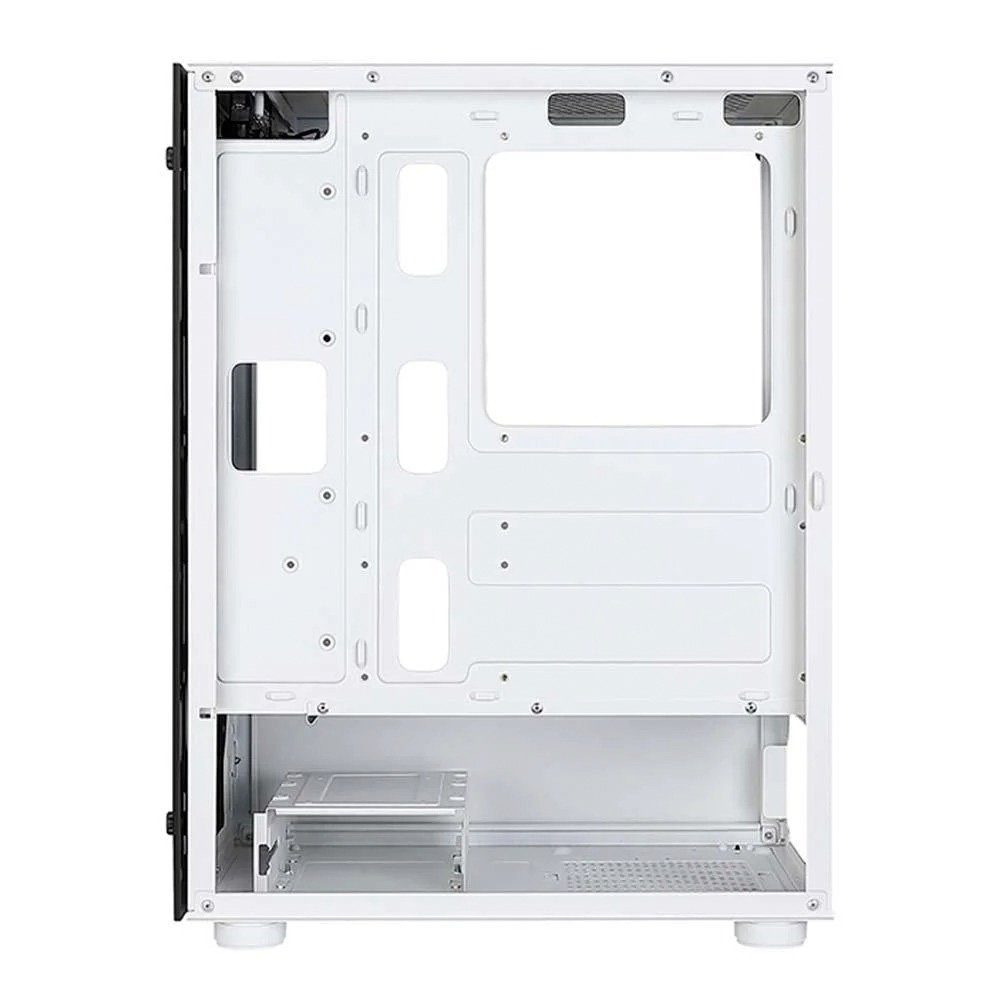 Gabinete Gamer Rise Mode Glass 06X Frost + Fonte MACH1 Steady, 500W