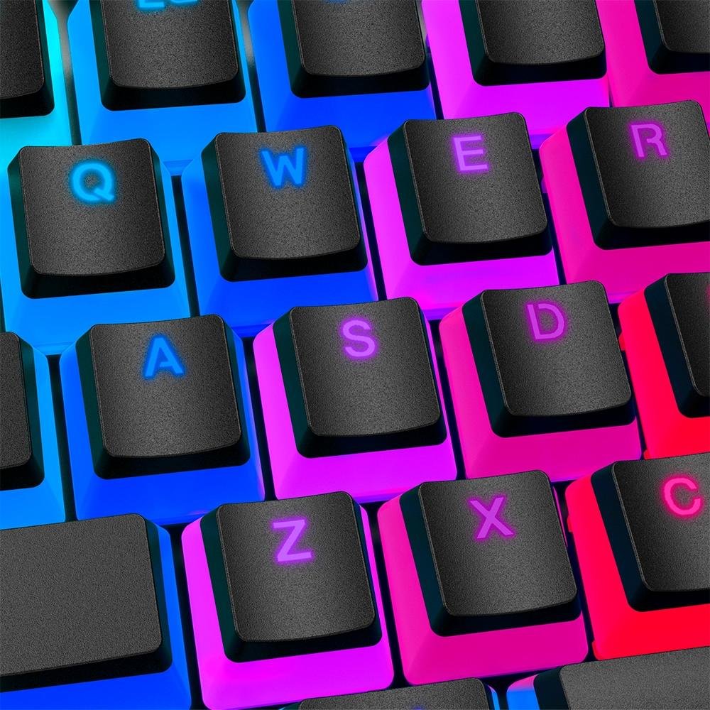 Capas para Teclas HyperX Double Shot PBT, Preto - HXS-KBKC3 Capas para Teclas HyperX Double Shot PBT, Preto - HXS-KBKC3