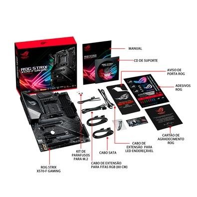 Placa-Mãe Asus ROG Strix X570-F Gaming, AMD AM4, ATX, DDR4 | KaBuM!