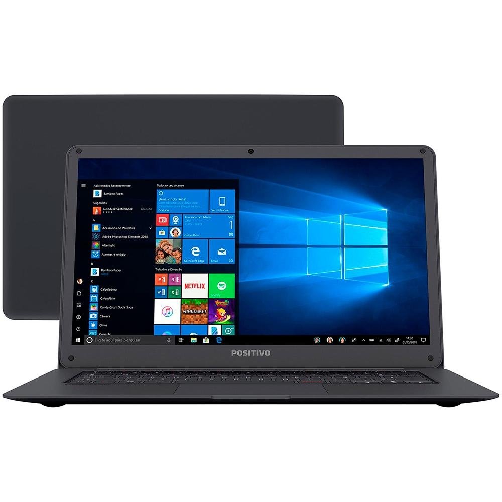 Notebook Positivo Motion Gray Q 232A, Intel Atom QC Z8350, 2GB, 32 GB eMMC, 14´, Windows 10 Home - 3001296 Notebook Positivo Motion Gray Q 232A, Intel Atom QC Z8350, 2GB, 32 GB eMMC, 14´, Windows 10 Home - 3001296